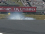 Segrio Perez crash Hungaroring 2015 free practice