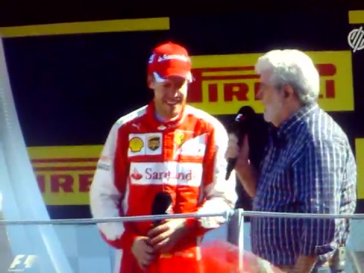 Olasz Nagydíj 2015: Vettel nyilatkozata a pódiumon