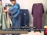 Férfi yukata felöltése - bemutató