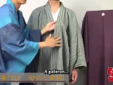 Férfi yukata felöltése - magyarázat