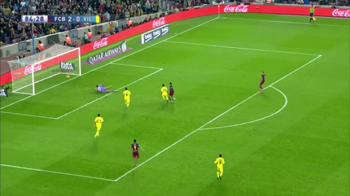 Neymar gólja a Villarreal ellen