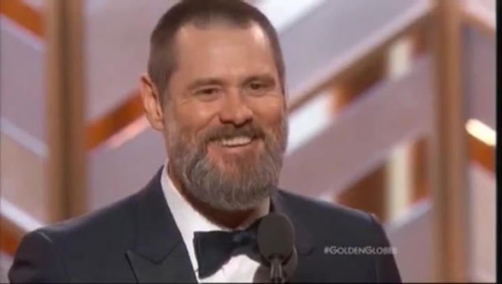 Jim Carrey rögtönzött beszéde a 2016-os Golden Globe díjátadón