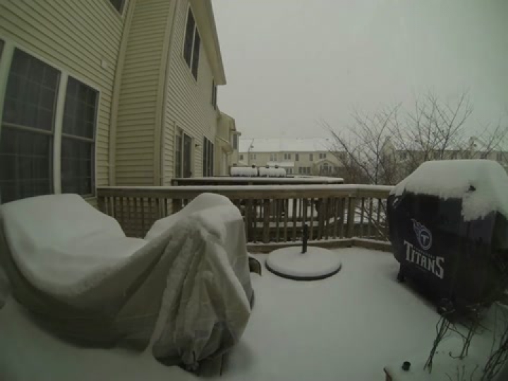 Látványos timelapse a virginiai hóesésről