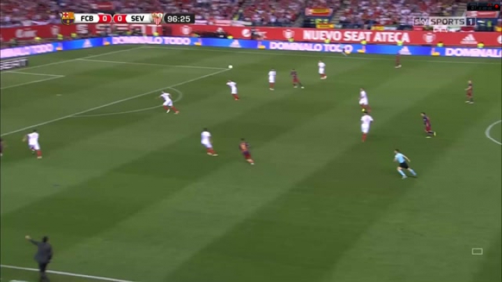 Jordi Alba gólja - Barcelona vs. Sevilla (1:0)