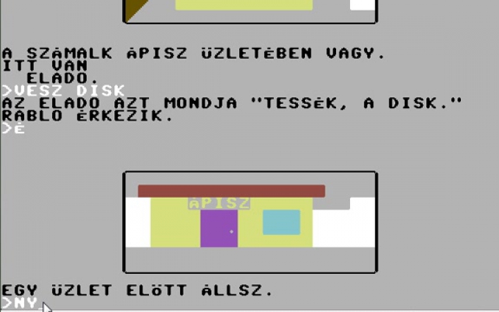 Disktolvaj - C64 szöveges kalandjáték  2/2. rész