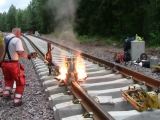Vasúti sín hegesztés Svédországban