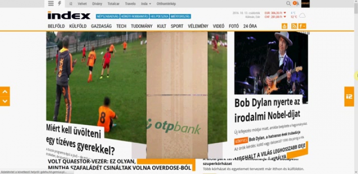 OTP XL layer @ Index címlap