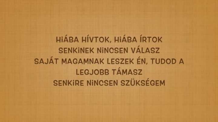 Rhino - Magány dalszöveg