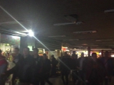 Sötét aluljáró az Árpád hídi metróállomáson