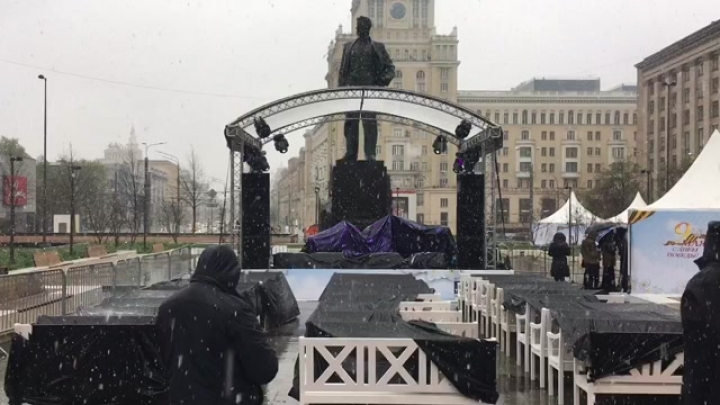 Győzelem Napja, kicsit havasan