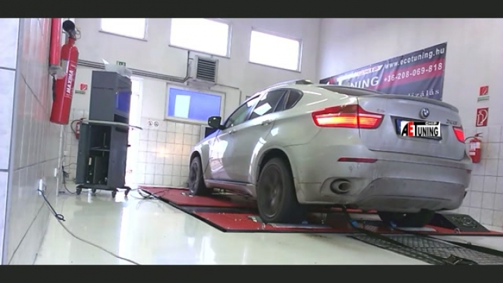BMW X6 4.0D 306LE Csiptuning referencia videó Teljesítményméréssel 4x4 Dyno fékpadon