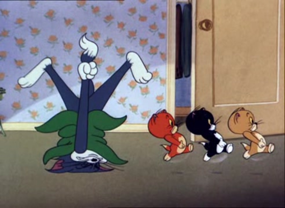 Три джерри. Tom Jerry Triplet Trouble. Том и Джерри 1952. 3 Котенка из Тома и Джерри. Три кота из Тома и Джерри.