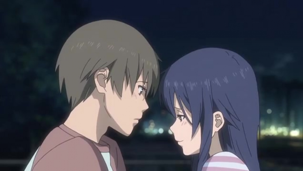 Anime couple making out gif