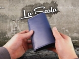 La Scala női keretes pénztárca kék színben DN60001