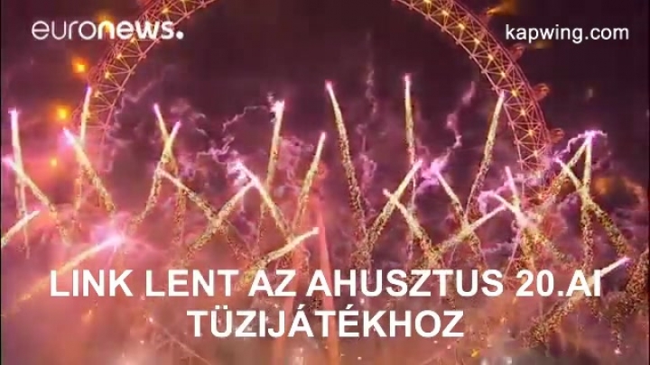 Tűzijáték 2018 Augusztus 20. Budapest