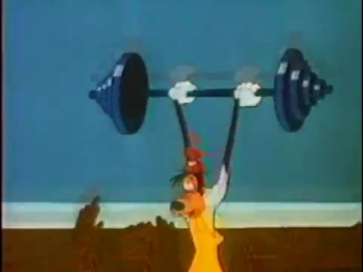 Goofy a testépítő