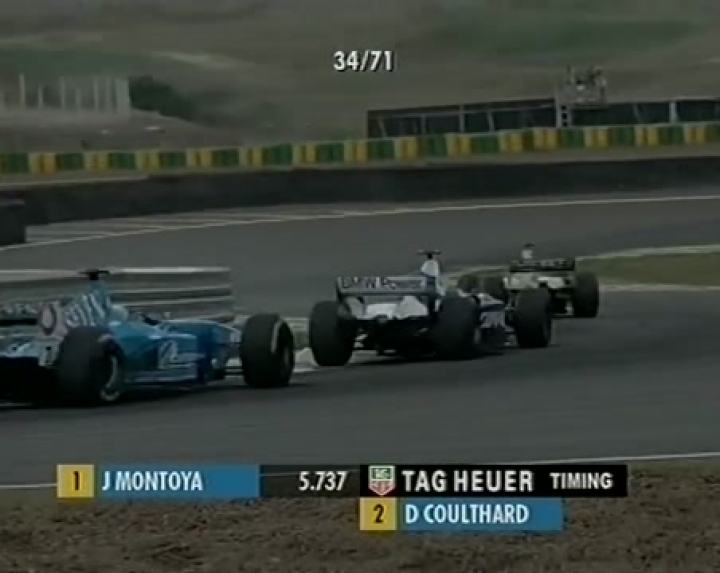 Interlagos 2001 - Juan Pablo Montoya - Jos Verstappen crash