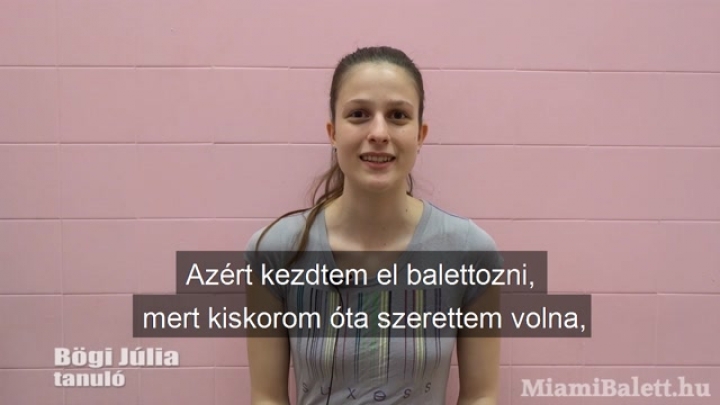 Miami Balett vélemény: ...mivel kis faluból származom, ott nem volt rá lehetőségem.
