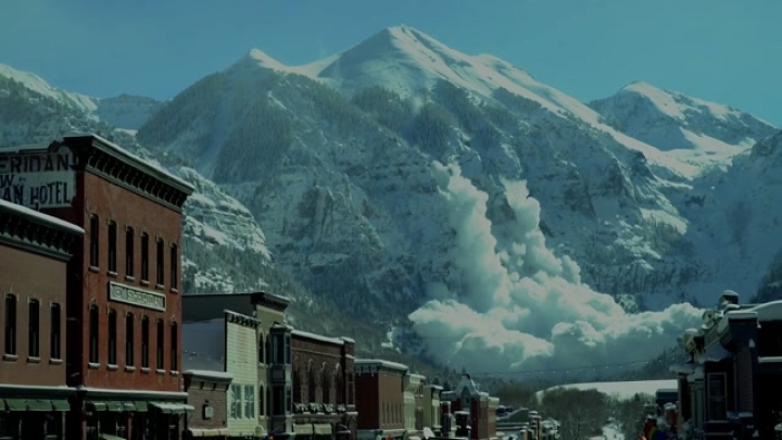 Lavina a coloradói hegyekben