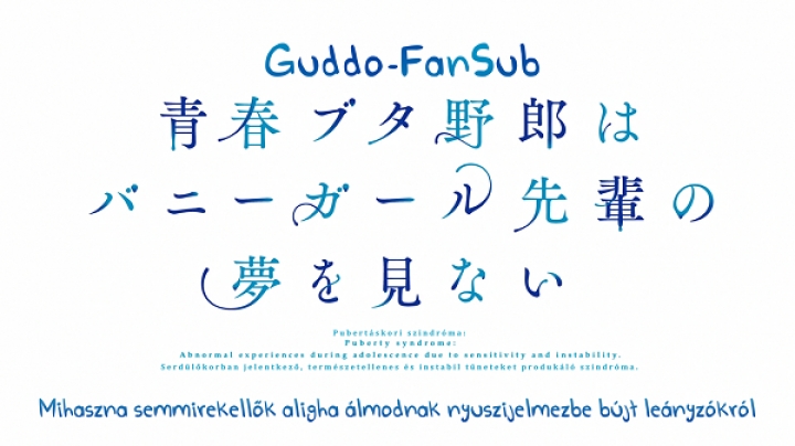 Seishun Buta Yarou wa Bunny Girl Senpai no Yume o Minai - 09 BD (Magyar Felirattal)