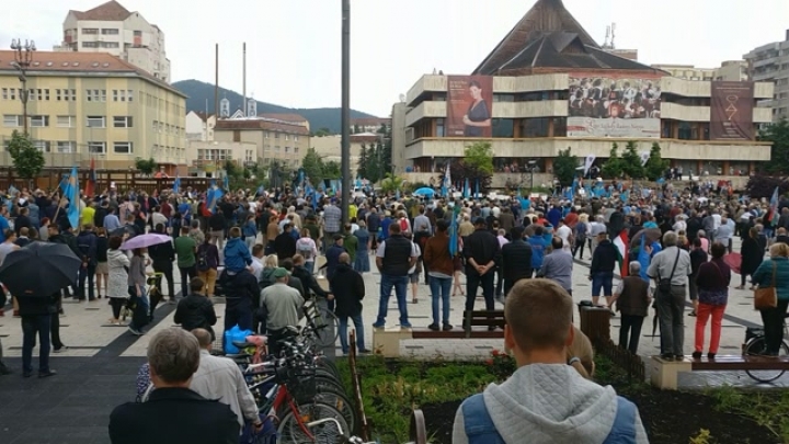 Tüntetés Csíkszeredában