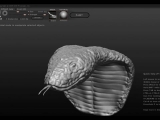 Cobra Head 3D model in Sculptris