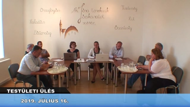 2019. július 16. - Testületi ülés - Pázmánd