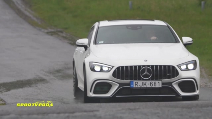 70 MILLIÓS FEGYVER - Mercedes-AMG GT 4-Door 63 teszt (SportVerda)