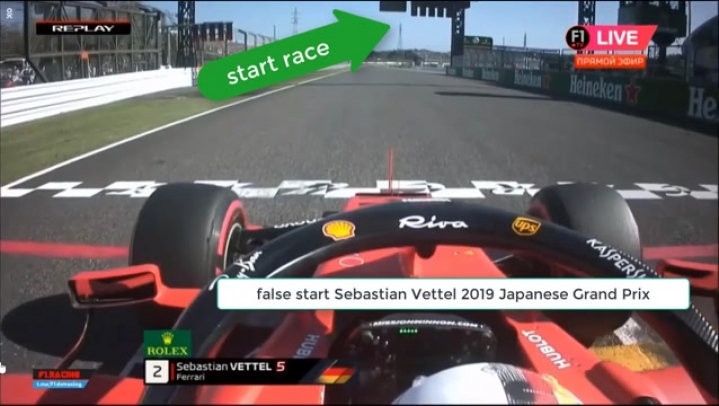 False start Vettel 2019 Japan?