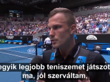 Fucsovics on court interview after beating...