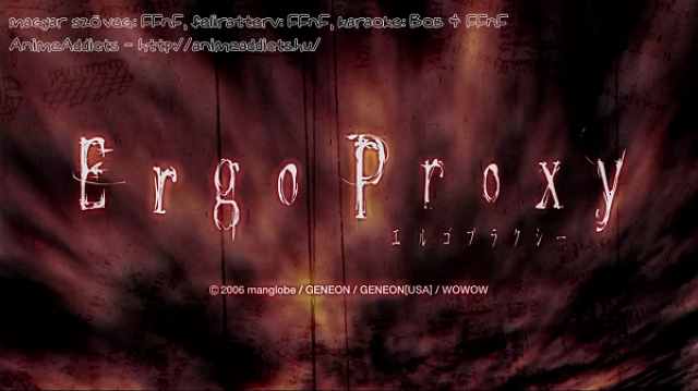 Ergo Proxy (2006) 2-23 ep English Dubbed HD 1080p full screen 10h 