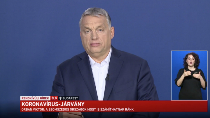 Koronavírus: Orbán Viktor online tájékoztatója