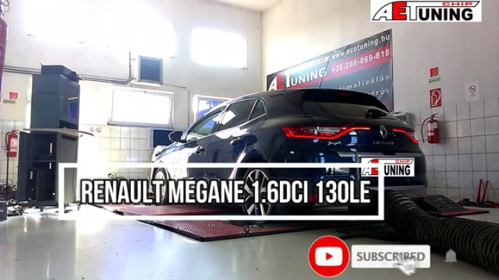Renault Megane 1.6DCI 130LE AET Chiptuning Ecotuning