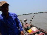 Vietnam: Mekong Delta, csonakba szallas