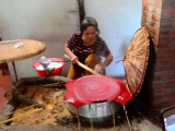 Mekong-delta: rizspapir keszites