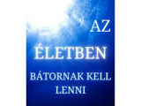 Az életben bátornak kell lenni