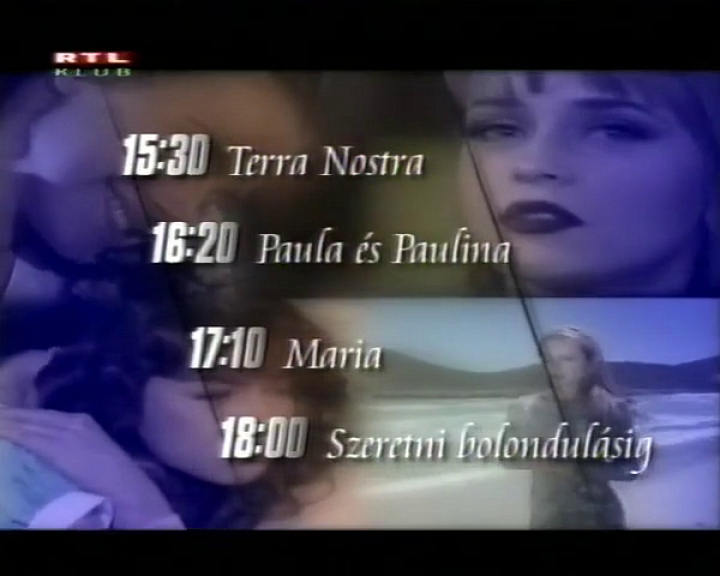 RTL Klub Telenovella Ajánlók 2000