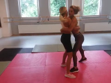 Women Wrestling Test of Strength