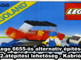 Lego 6655-ös alternatív építése (Kabrió)