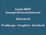 Saját MÁV hangosbemondásom (Zónázó:Ferhegy -...